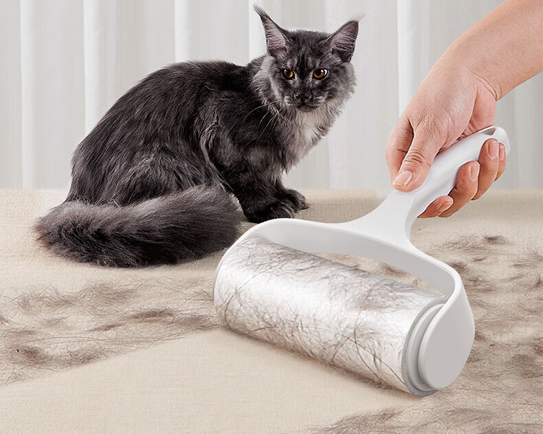 CHUSHE Lint Roller 10cm 10 Rolls 600 Sheets Removable Sticky Paper Replacement for Clothes Pet Hair Cleaning Tool 13