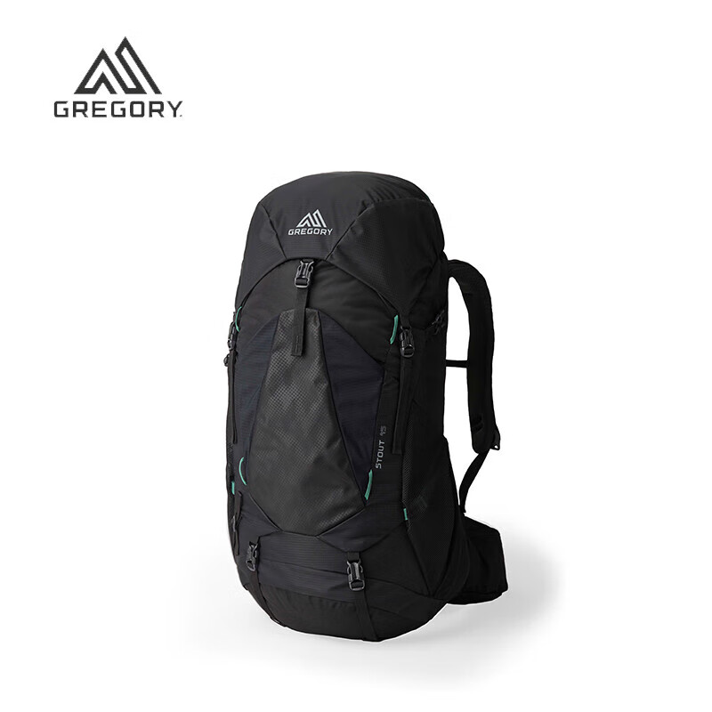 GREGORY STOUT Outdoor Professional Hiking And Mountaineering Backpack for Men, Heavy-Duty 24-Year New Model 45L Forest Black