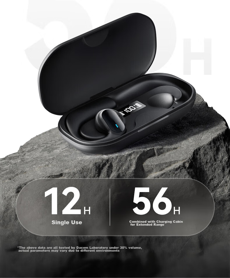 Dacom FreeBeats Sports Bluetooth Headphones, Non-In Open-Ear Headphones, Wireless Ear-Hook Air Conduction Headphones for Running, Suitable for Men And Women, Compatible with Apple, Huawei, Xiaomi, Orange 13