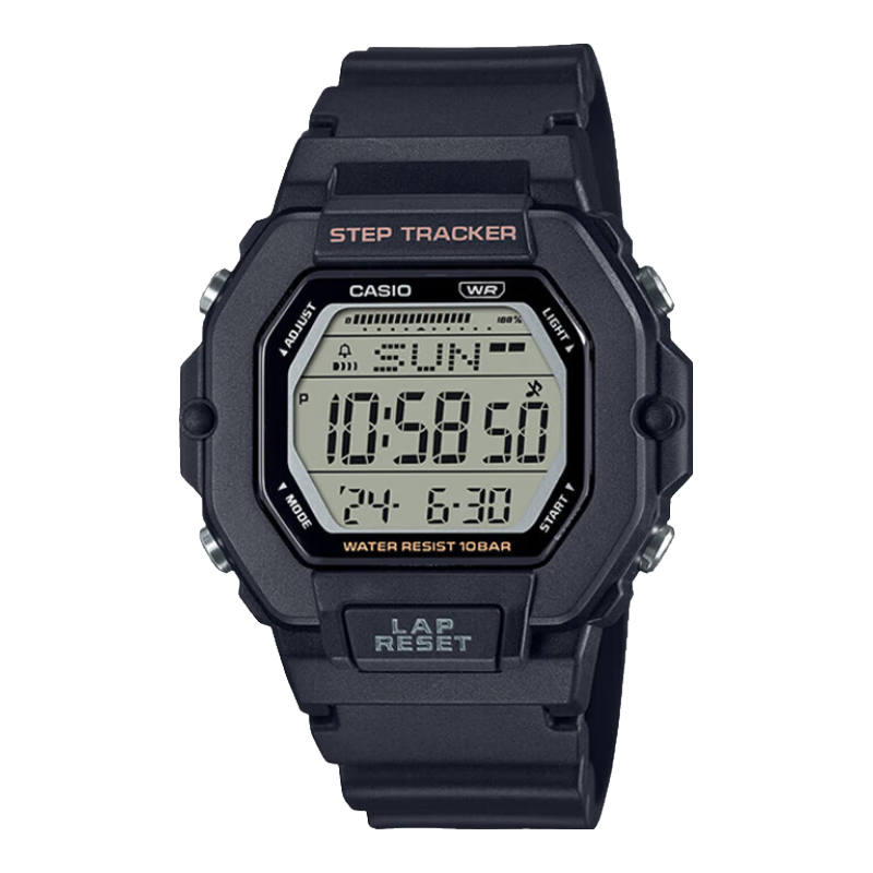 CASIO Watch for Men, Small Square Multifunctional Student Watch for Men And Women, Sports Pedometer Waterproof Digital Watch LWS-2200H