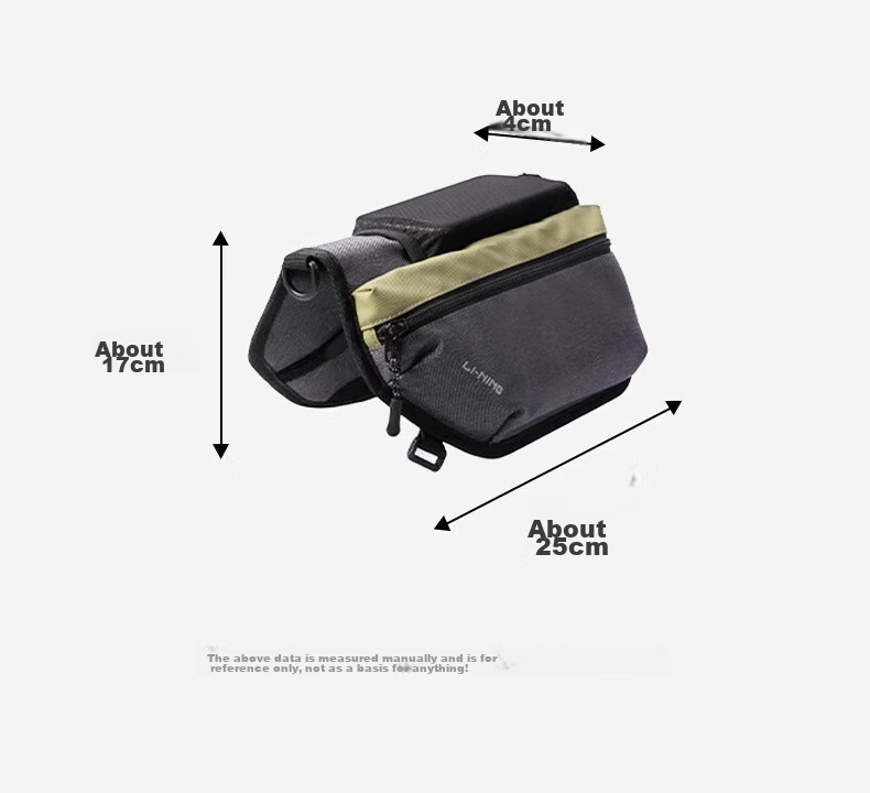 Li-Ning Bicycle Handlebar Bag Crossbody Bag for Men, Commuter Shoulder Bag, Large Capacity Work Messenger Bag 12