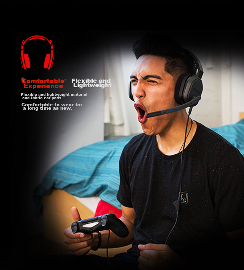 G Astro A10 Upgraded Version, Over-Ear Computer Gaming Headset, Stereo E-Sports Headphones with Noise Cancellation, PS5 PUBG Headset, Mechanical Gray - Compatible with Delta Actio 8