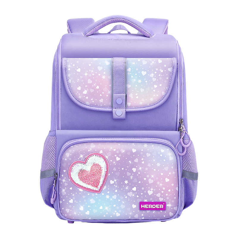 Herder Backpack for Primary School Students, Spine Protection And Load Reduction, for Grades One to Six, Breathable, Lightweight, Water-Resistant Girls' Schoolbag for Childre