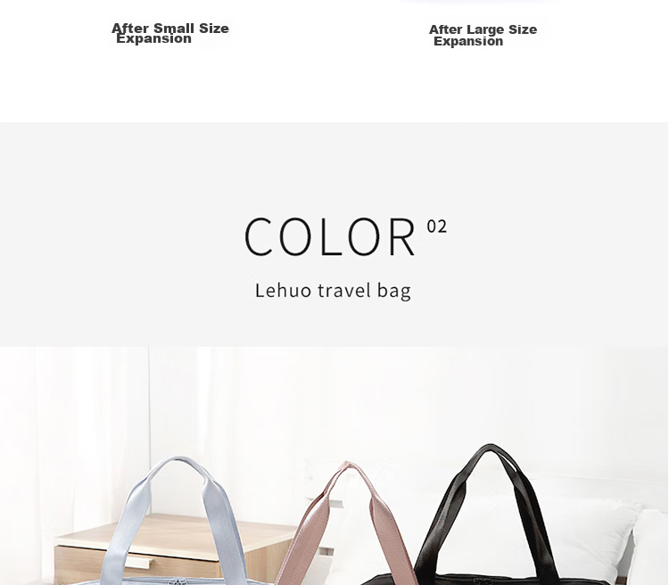 Lehuolvxing Travel Bag for Men, Handheld Large Capacity Luggage Bag, Portable with Handle, Suitable for Short Trips, Carry-On, Simple Storage Bag 18