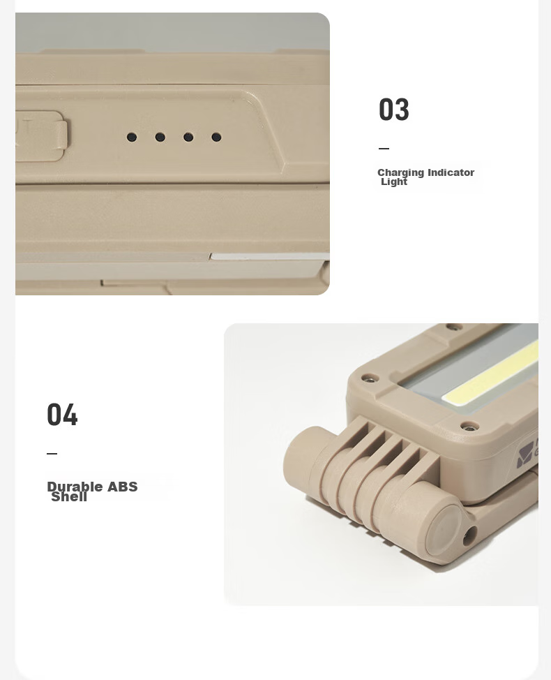 MOBIGARDEN Magnetic Outdoor Camping Waterproof Multi-Mode Work Light Tool Lamp NX23673008 Teak Color 21