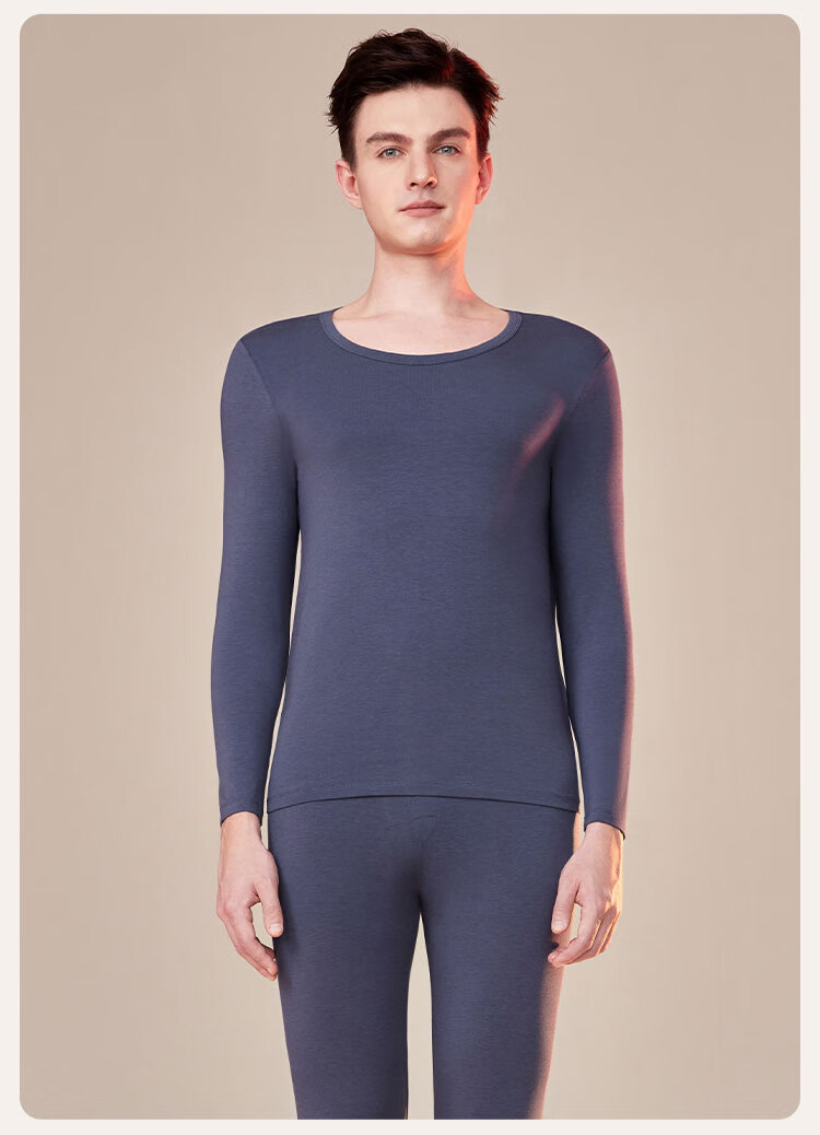 Ordifen [Modal Set] 7A Antibacterial Women's Thermal Underwear, Autumn And Winter Round Neck Base Layer, Black M 9