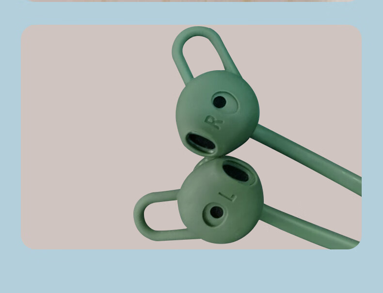 Masentek ES23 Earphone Tip Cover, Compatible with Huawei Freelace Active Edition Honor X Sport PRO AM66 Bluetooth Earphones, HUAWEI Silicone Tip Accessory, Green Small 10