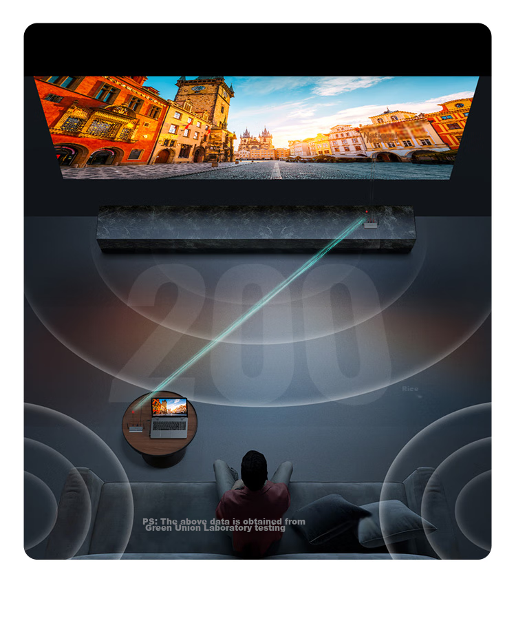 UGREEN HDMI Wireless Screen Mirroring Device, High-Definition Conference Sharing Tool, Compatible with Laptops And Desktop Computers for Connecting to TVs, Monitors, And Projectors, Point-To 200-Meter Transmission Device 60200 14