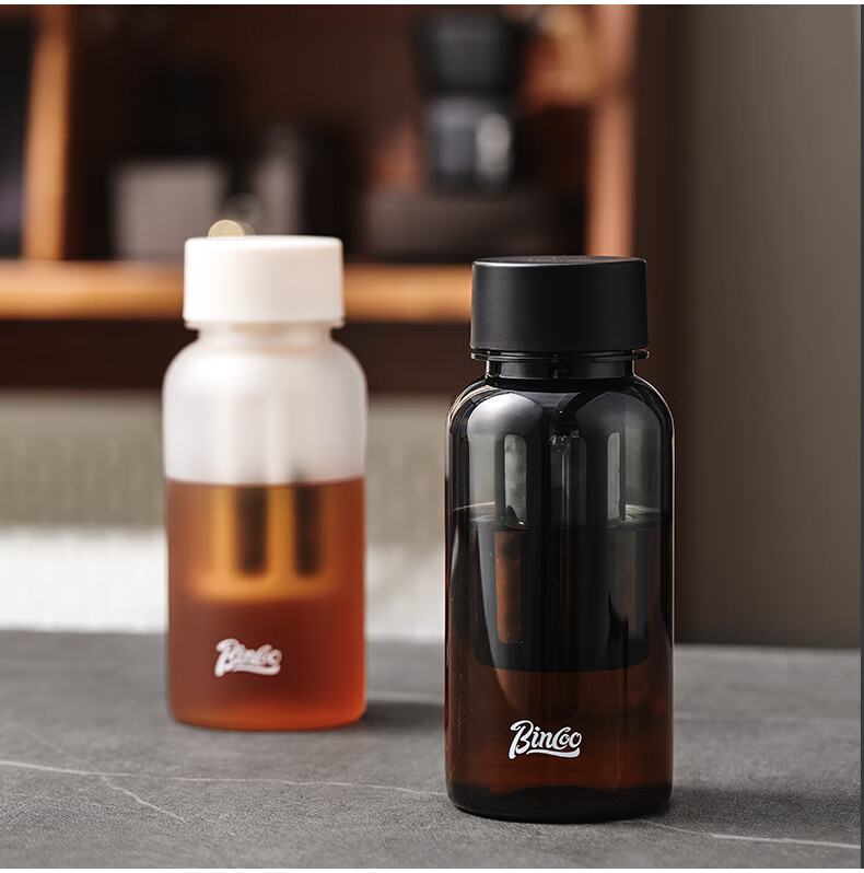 Bincoo Portable Cold Brew Cup, Travel Coffee Mug, Summer Cold Brew Pot, Cold Steeping Cup, Tritan Water Bottle 16