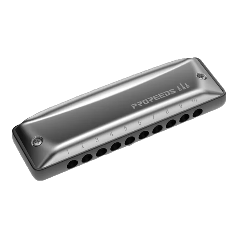 BoogieMAN [Yuanyuan's Choice] ProReeds Ten-Hole Harmonica PADDY Tuning Blues for Adults And Children, Blue Note, Ten Holes