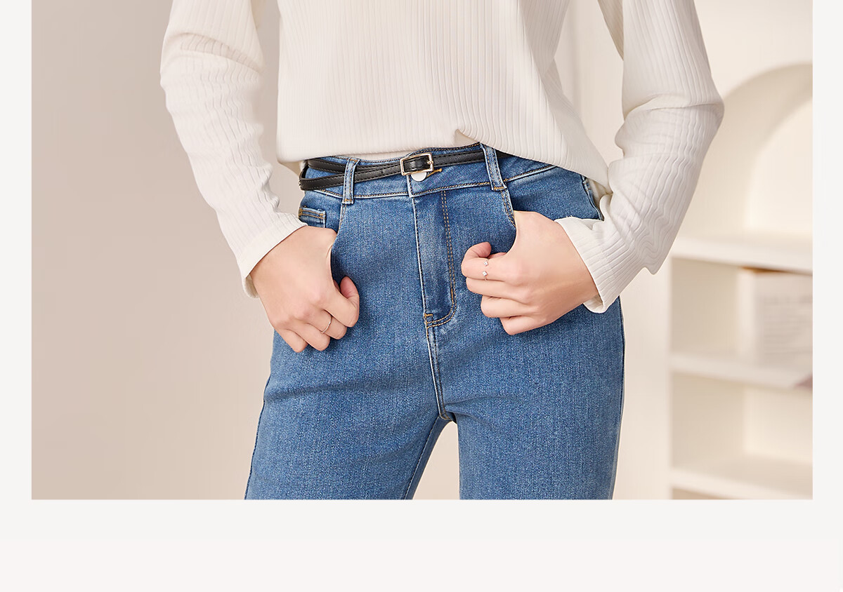 Chushen Spring And Autumn Long-Sleeve T-Shirt for Women, Simple And Fashionable Contrasting Color Round Neck Base Shirt Top S13KT2425 3
