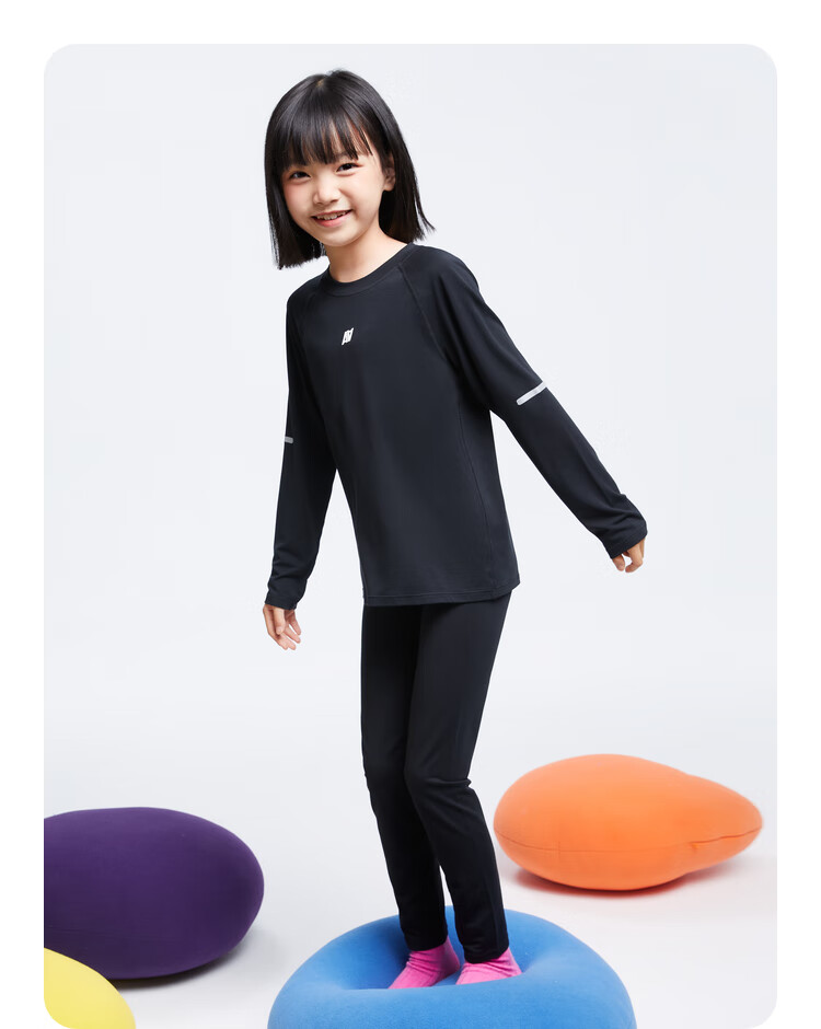 Annil Children's Clothing, Boys And Girls Round Neck Knit Set, 2024 Autumn New Style, Black, Size 110 7