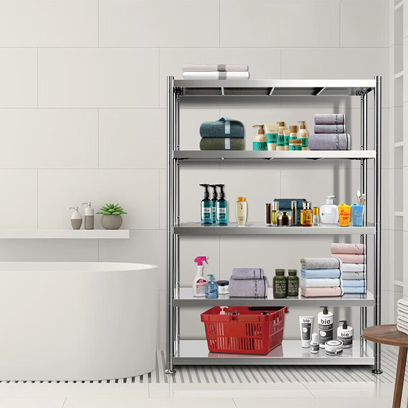 Yiman Kitchen Storage Rack, Thickened Stainless Steel, Microwave Oven And Oven Storage Shelf 14