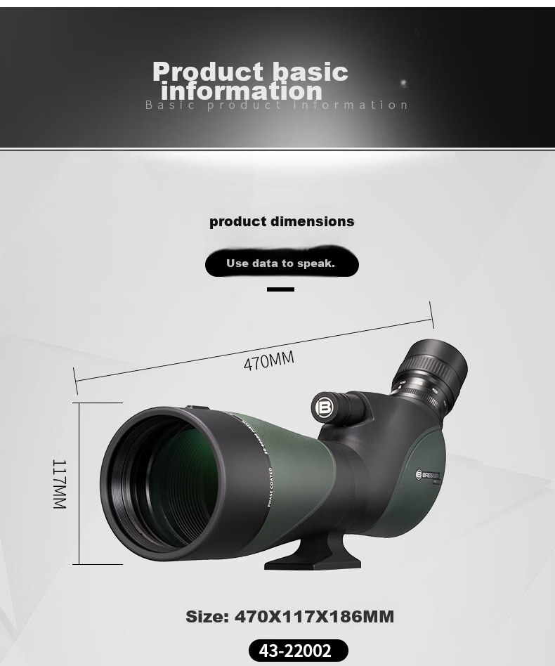 Bresser Zhengtu 9-27x Large Aperture Monocular High Magnification High Definition Low Light Night Vision Bird Watching Telescope, Professional Grade Waterproof Telescope 8