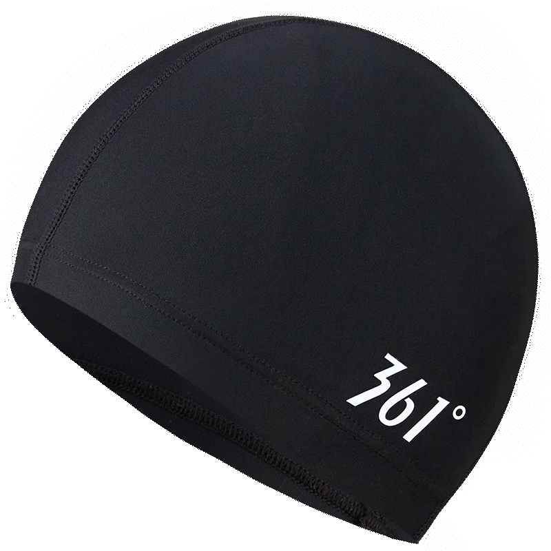 361° Swimming Cap for Men And Women, Comfortable Long Hair Swim Cap, Fashionable Ear Protection, Non-Binding, Non-Sticky Hair, Black