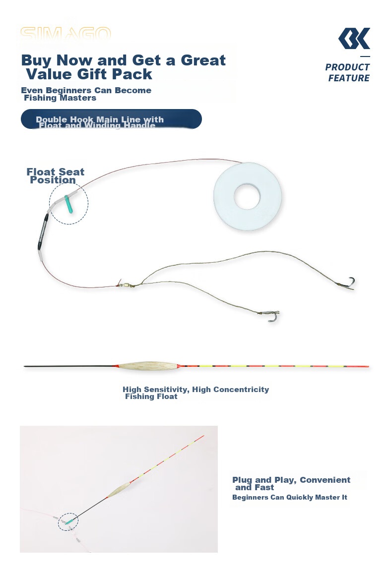 SIMAGO Ximan Du Fishing Rod, Handheld Ultra-Light All-Purpose Rod, Imported Carbon Fiber, 5H28 Action, for Crucian Carp And Carp Fishing, 5.7 Meters 4