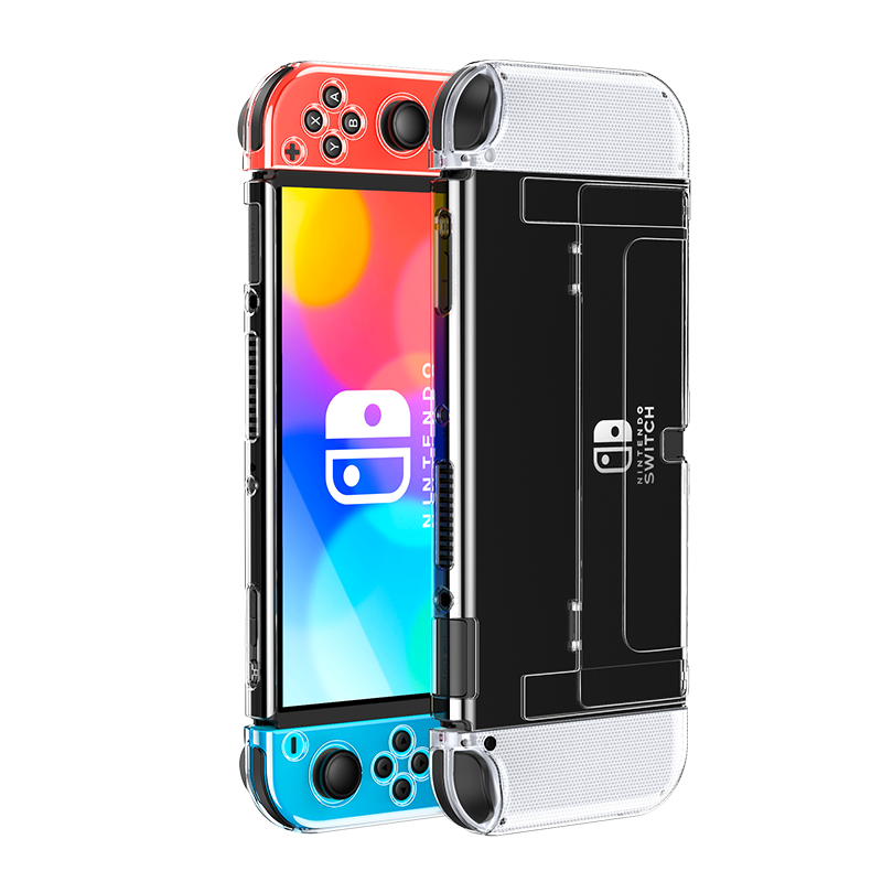 UGREEN Switch Protective Case, Compatible with Switch OLED Protective Cover, Nintendo NS Console Accessory, Detachable with Insertable Base, Shockproof Full Protectio