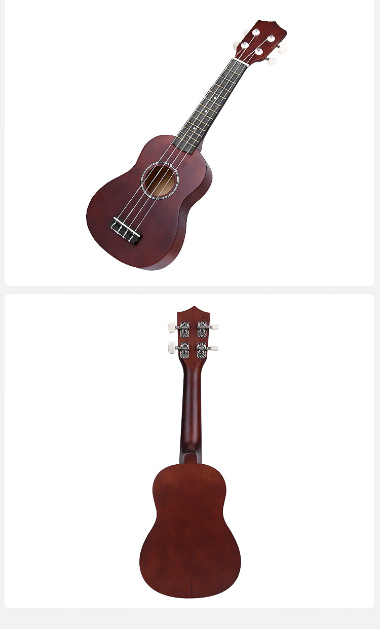 Maneryuepu Ukulele for Adults And Children, Peach Blossom Heartwood, Beginner's Small Guitar, 23-Inch Model 10