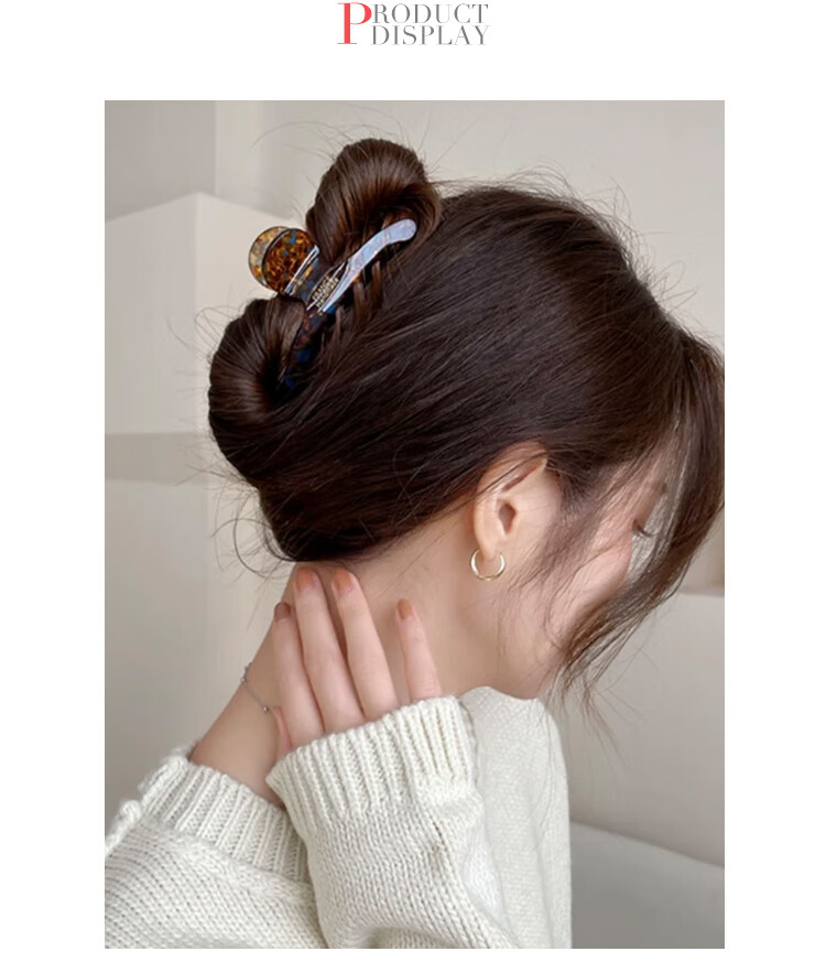 CHIMERA French Style Shark Clip Hair Claw for Updo Ponytail Hair Accessories Hairpin for Women Birthday Gift 3