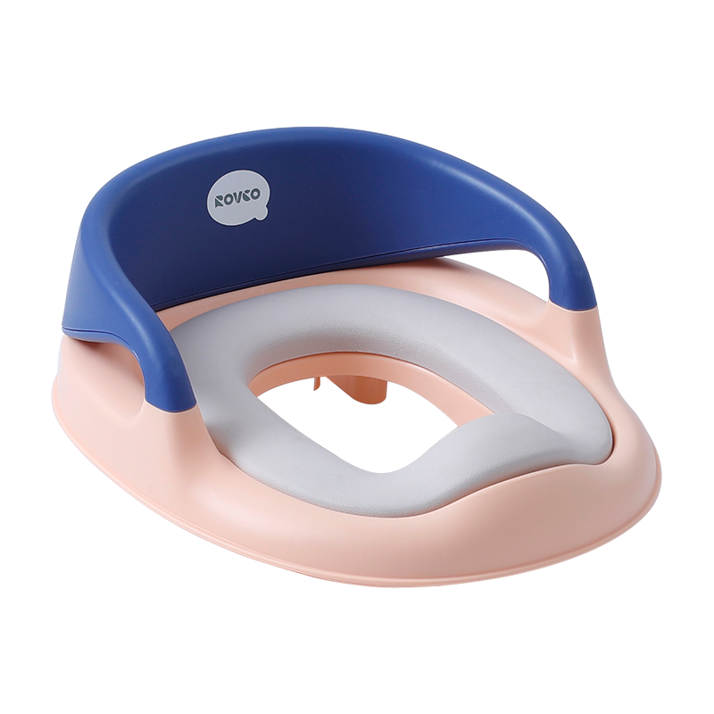 Rikang Children's Toilet Seat, Unisex Potty Training Pad for Boys And Girls, Baby Bathroom Training Aid, Coral Pink