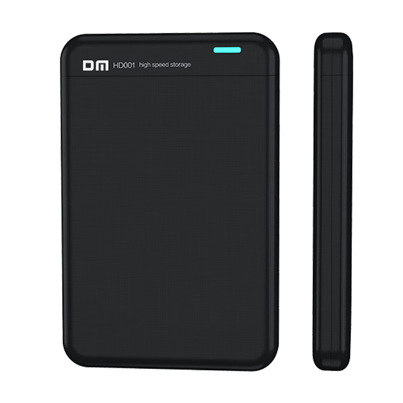 DM External Hard Drive Enclosure, 2.5-Inch USB3.0 HD001S, Black, SATA3 Serial Port, Laptop Desktop External Case for Solid State And Mechanical SSD Drives