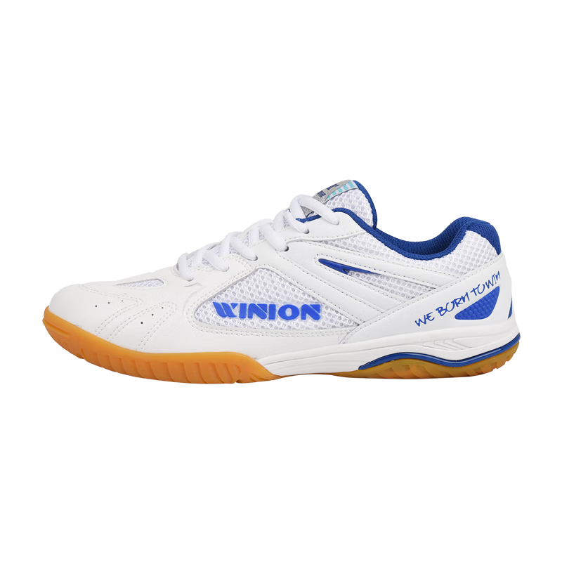 WINION Premium Table Tennis Shoes for Men And Women, Non-Slip Wear-Resistant Table Tennis Sports Shoes Jingjin White Blue Size 37