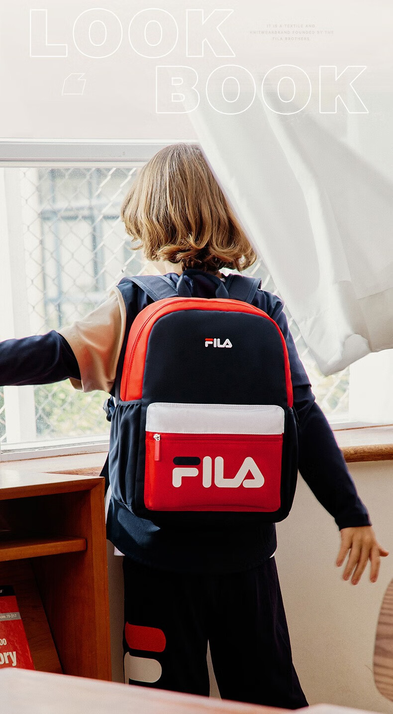 【filak58b151102q】fila斐乐儿童男童女童轻量书包小学生背包双肩包