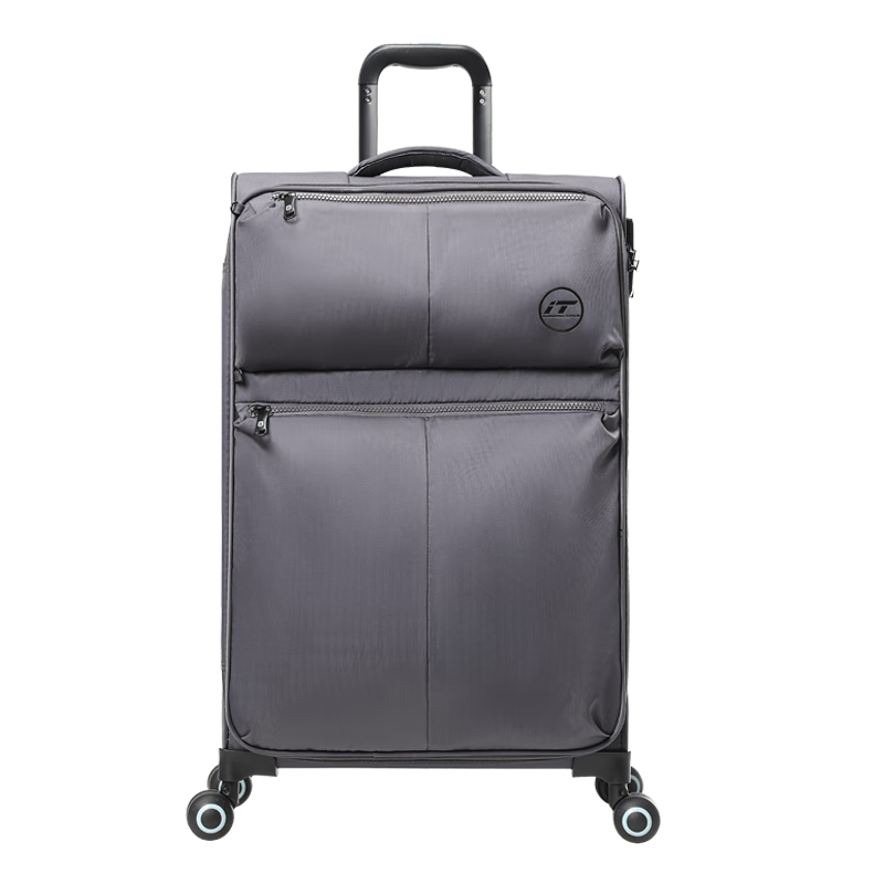 INTERNATIONAL TRAVELLER British IT Suitcase, Travel Trolley Case, Ultra-Light Luggage, Large Capacity Check-In Case, 24-Inch, 2644 Gray