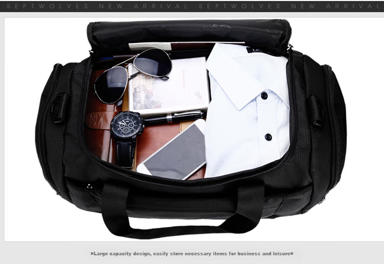 SEPTWOLVES Large Capacity Travel Bag, Sports Fitness Bag, Luggage Bag for Men And Women, Shoulder Handbag, Short-Distance Business Trip, Independent Shoe Compartment, Spring Festival Travel 5