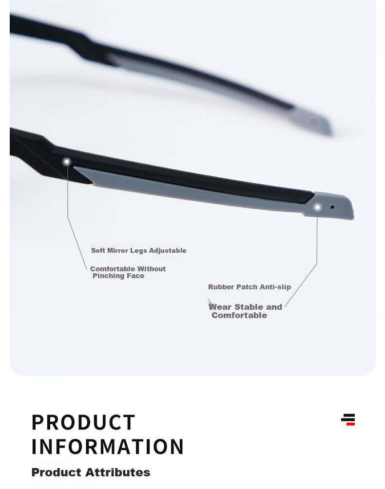 PEAK Cycling Glasses with Photochromic Lenses for Nearsighted Men And Women, Outdoor Sports Running Bicycle Windproof Sandproof Day And Night Dual-Use Goggles 8