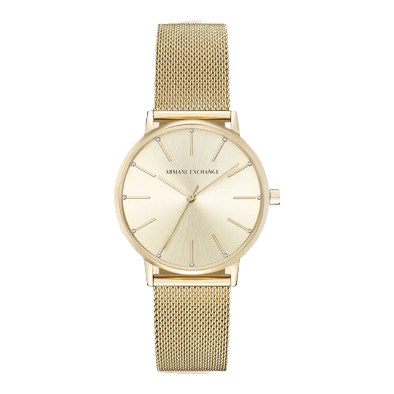 ARMANI EXCHANGE Women's Woven Steel Strap Quartz Watch, European And American Style Wristwatch, Birthday Gift for Women, AX5536