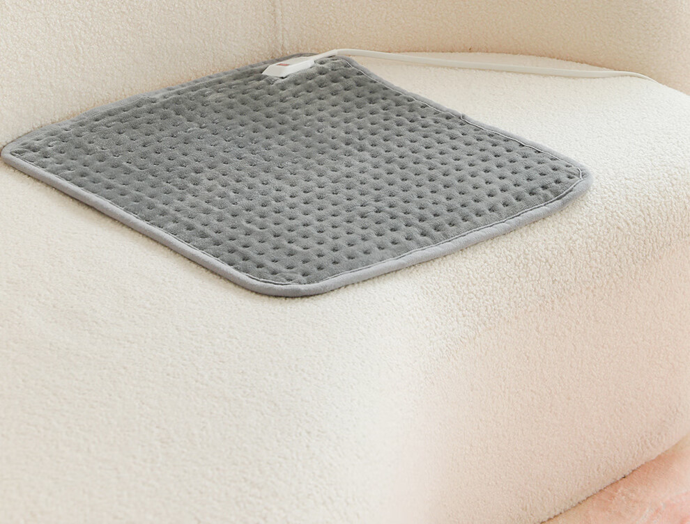 RAINBOW Electric Heated Office Chair Pad, Plug-In Heating Seat Cushion, Three-Temperature Adjustable Flannel Fabric 2