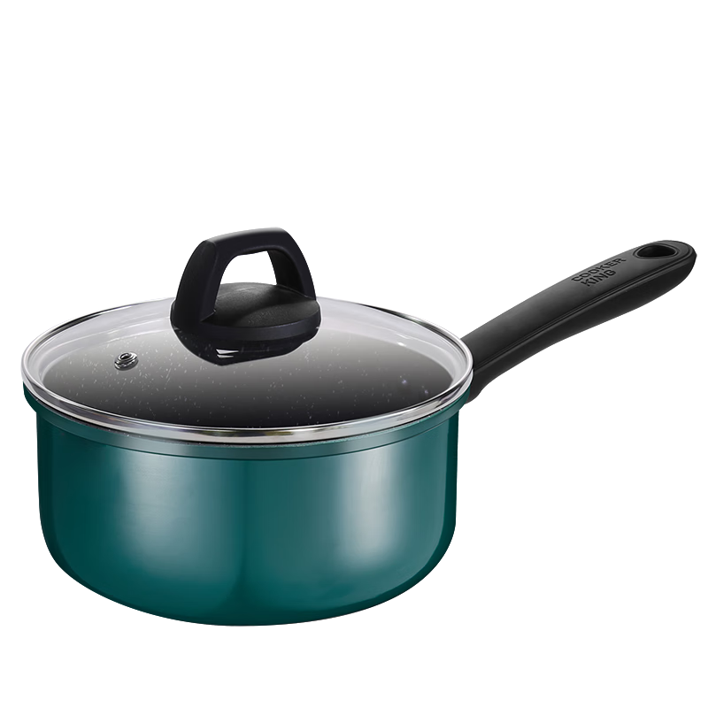 COOKER KING Milk Pot, Soup Pot, Noodle Pot, Baby Food Pot, Milk Heating Pot, 18cm, Compatible with Induction Cookers, Cui Fu BG18MP
