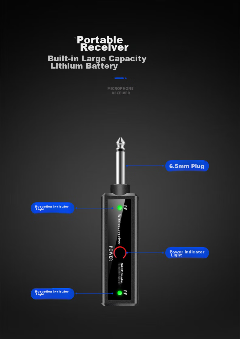 SAST Wireless Microphone with Charging Function, for Home KTV Singing, Stage Hosting, Speeches, Karaoke, Meetings, Sound System Amplifier, FM Radio, Car Universal Microphone OK-91 Single Unit 8