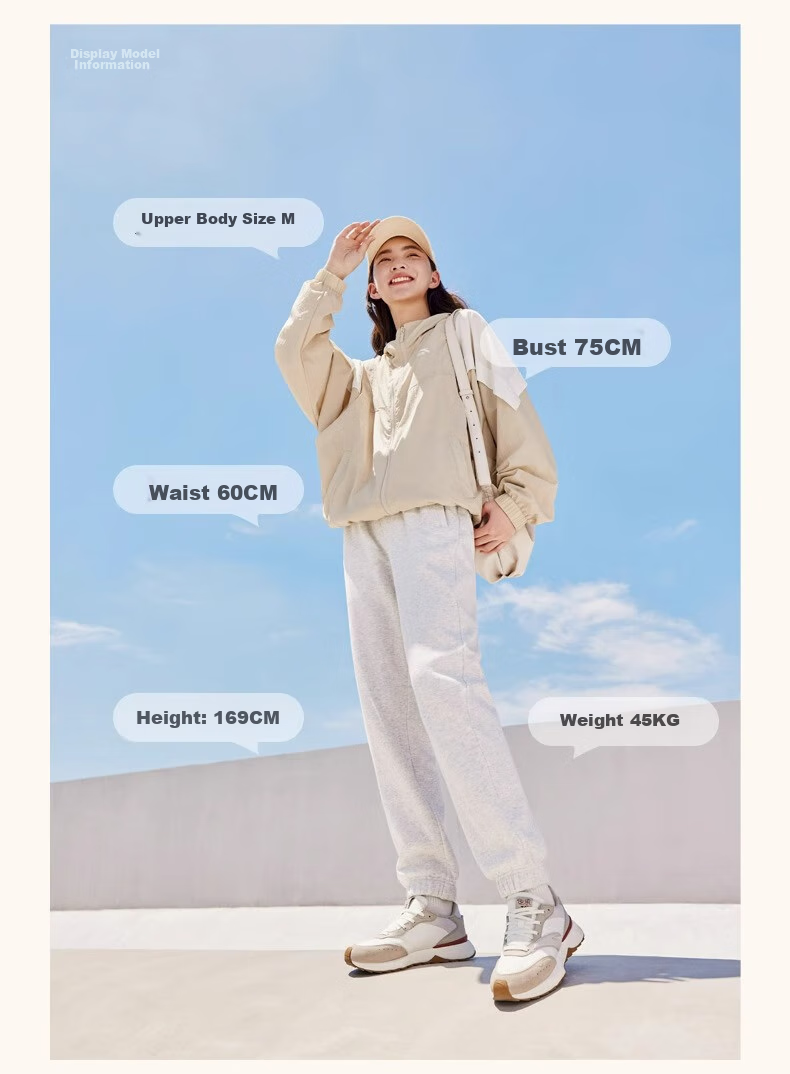 Anta Fleece Lined Jogger Pants | Knitted Women's Sports Trousers Winter New Fleece Warm Casual Elastic Cuff Sweatpants 5