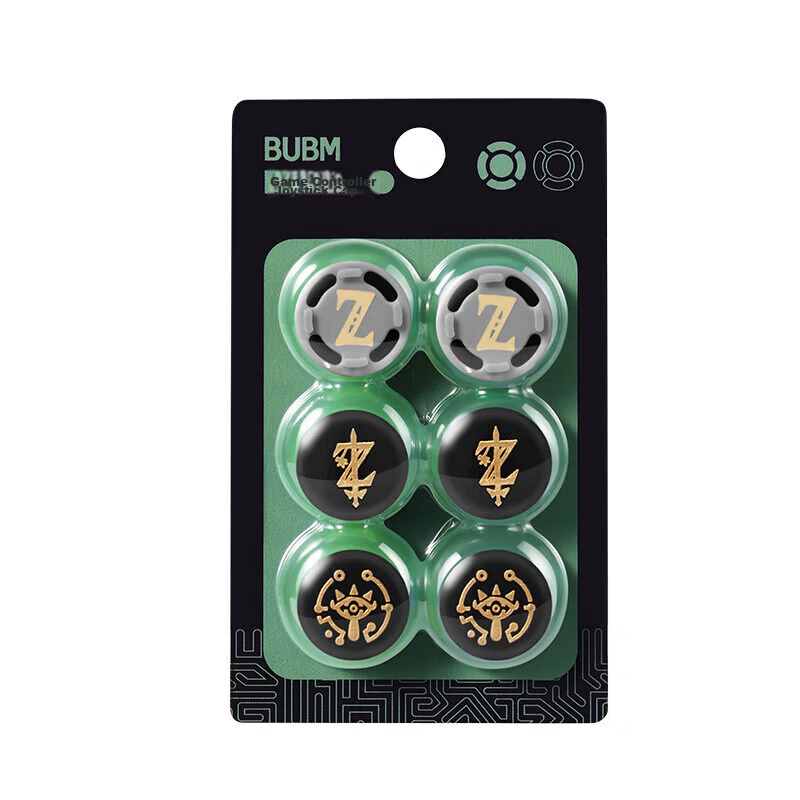 BUBM Switch Joy-Con Controller Joystick Covers, NS/OLED/Joysticks Gamepad Protective Cases, Silicone NS Game Accessories, Zelda: Breath of The Wild, Pack of 6