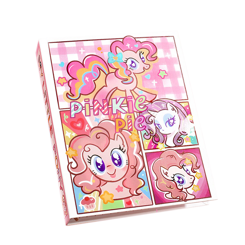 Jiamo My Little Pony Card Album, High-Quality Loose-Leaf Design, Instagram-Style, 40 Pages with 320 Card Slots, Photo Book, Birthday Gift for Children's Day