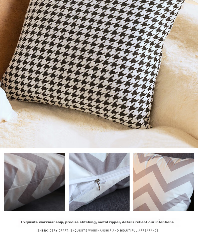 Ali Pillow Sofa Cushion Headboard Backrest Bed Waist Pad Office Lumbar Support Throw Pillow Cover with Inner Filling, 45*45 Qian Ge Bird Patter 5