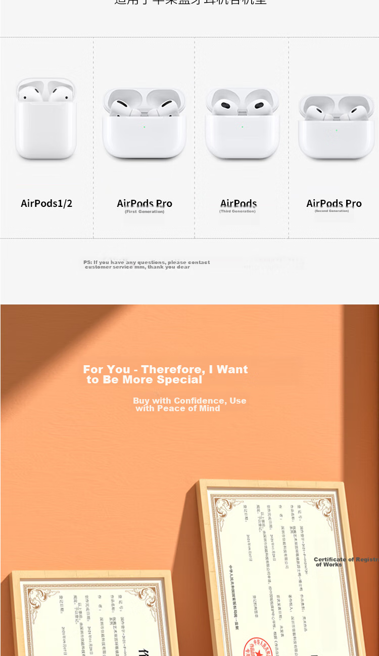Aolang Compatible AirPods Pro Second Generation Protective Case, Silicone Cover for Apple Pro 1/2 Wireless Bluetooth Earphones, Trendy Creative Storage Box, Cute White Jazz Duck Desig 2