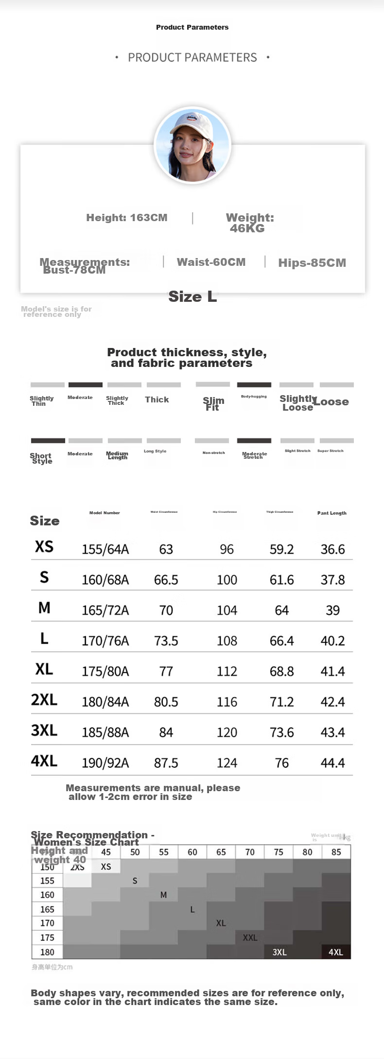 361° Women's Sports Shorts for Spring And Summer, Knee-Length Sun Protection Outdoor Loose Casual Cargo Shorts 662424703-1 46
