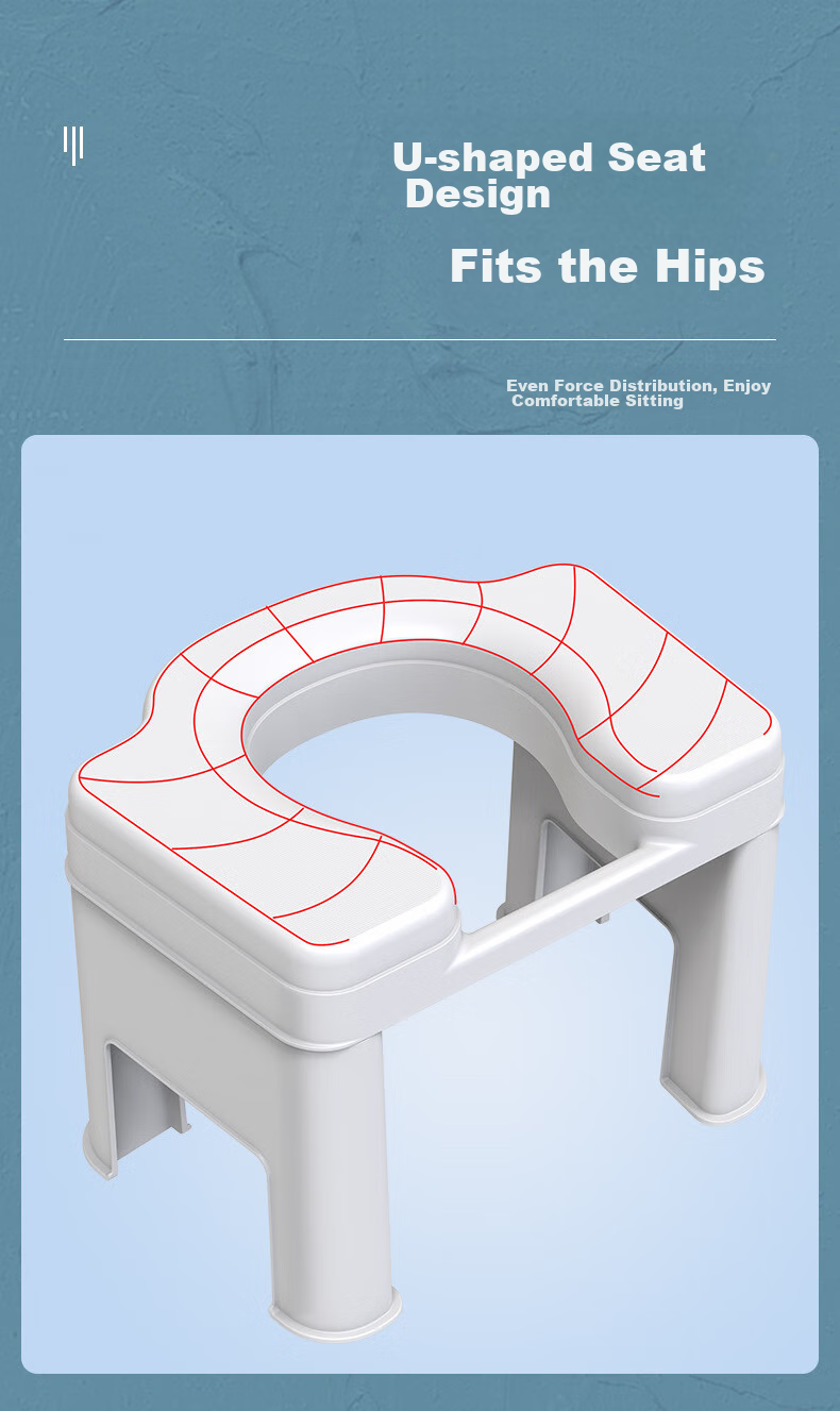 Youjialiangpin Toilet Seat, Pregnant Women's Commode Chair, Squatting Toilet, Elderly Toilet Stool, Squat-To Convertible, Height 26cm 9