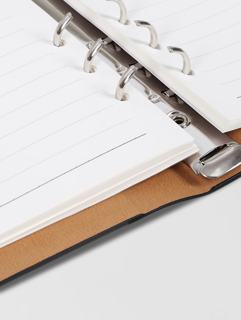 XYBP Notebook, Business Journal B5, Loose-Leaf Detachable Diary, Customizable for Businesses (B5 Brown) 3