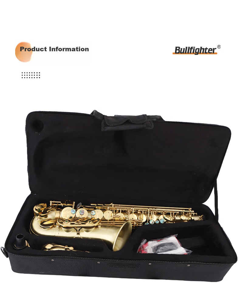 Bullfighter Saxes Instrument, Bass E-Flat Tuning, Double Reed Band, Professional Performance, Grading Exam, Universal Use 19