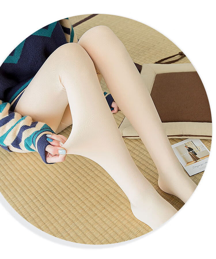 Nanjiren [Shinny Leg Miracle] 2026 Spring New Base Layer Leggings, Slimming Pressure Slimming Pantyhose, 2-Piece Set 17