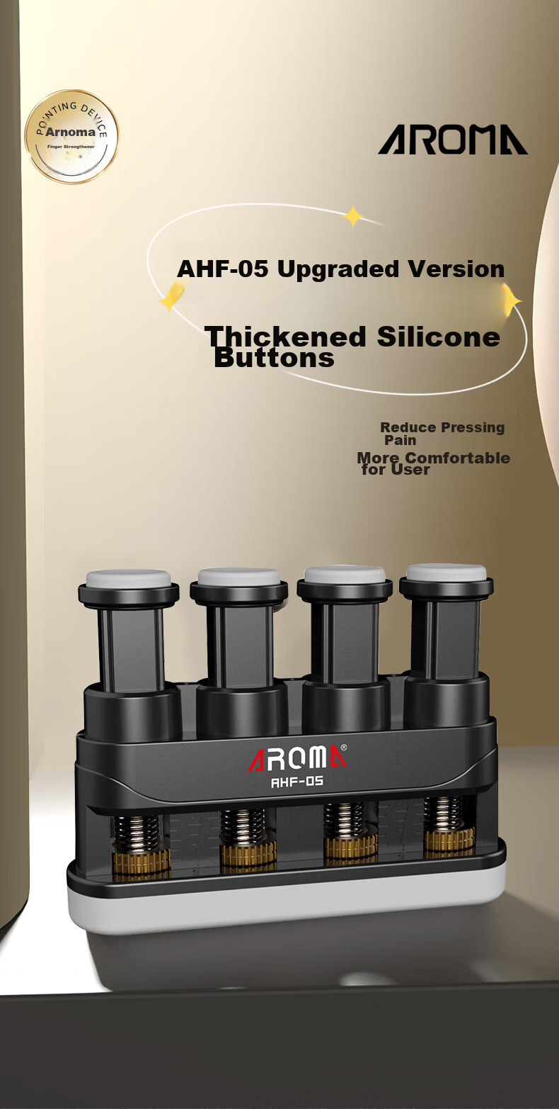 AROMA Adult Finger Strengthener, Piano Finger Trainer, Guitar Grip Exerciser AHF-03 6