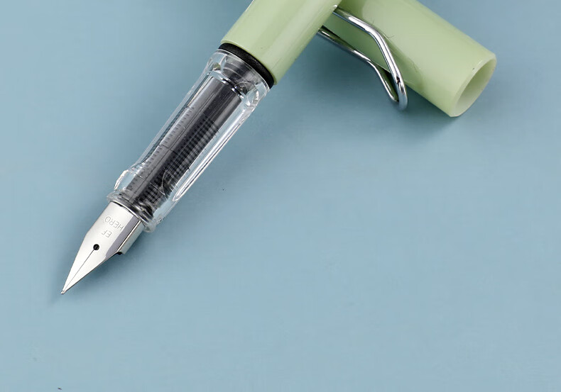 HERO Fountain Pen 1359 Nezha Series Fine Nib Thermosensitive Erasable Student Pen for Boys and Girls Beginner Handwriting Practice Grade 3 Posture Correction Ink Pen EF Nib Blue 23
