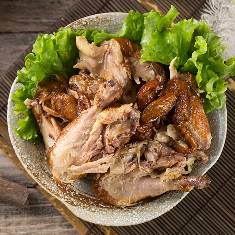 月盛斋 清真食品 中华老字号 酱卤熟鸡肉整鸡肉 五香酱鸡550g 开袋即食