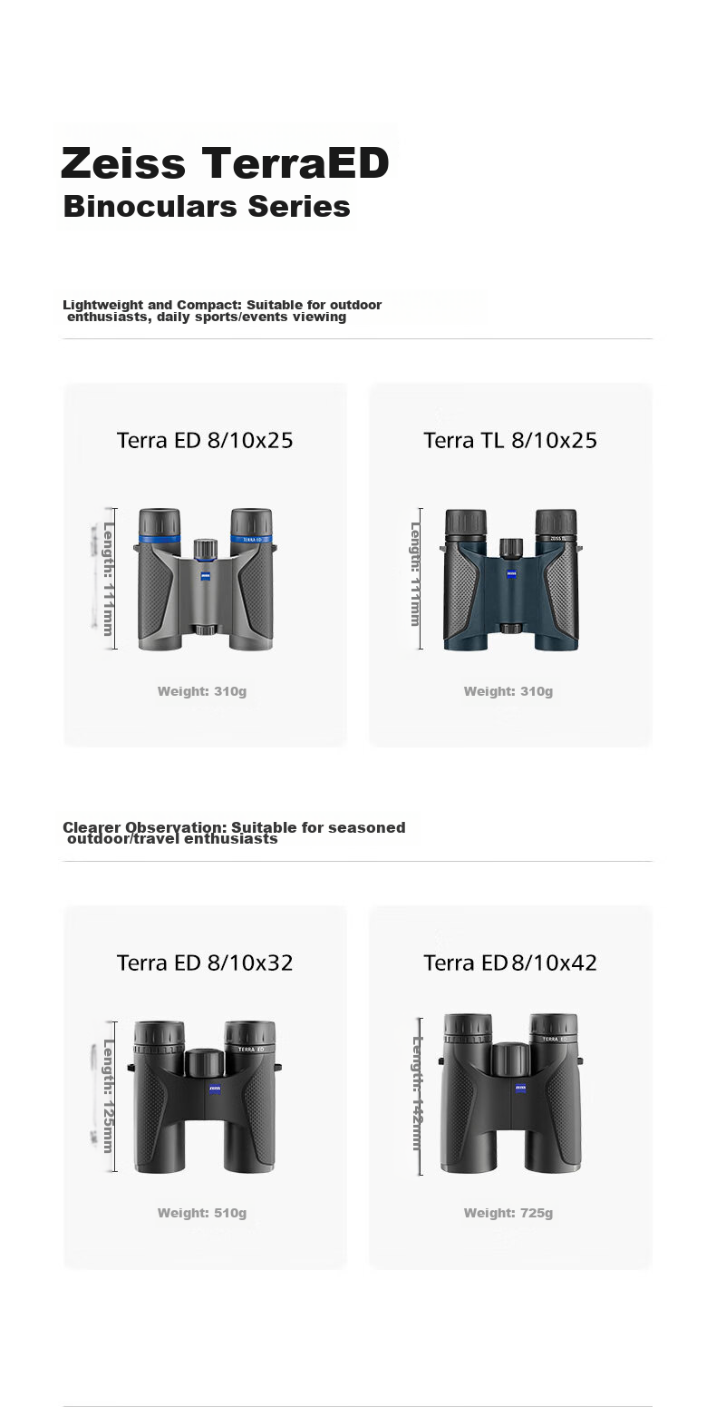 Caisi Telescope Bestseller ZEISS Terra ED 8x42, Black, High Magnification, High Definition, Low Light Night Vision, Non-Infrared 3