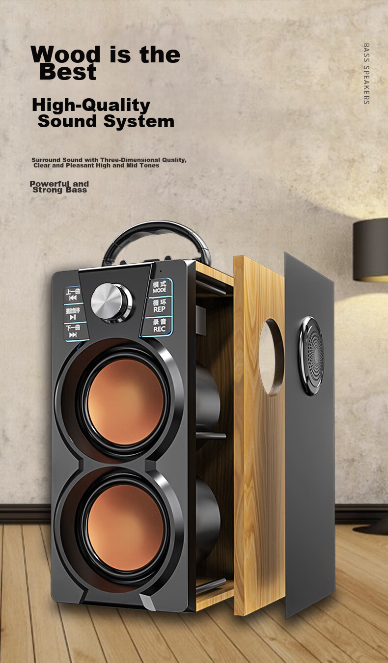 Saida SADA Wireless Bluetooth Speaker, Outdoor High-Volume Square Dance PS5 Gaming Speaker, Small Portable Home Handheld Street Vending Loudspeaker with Payment Code Voice Announcer A2 6