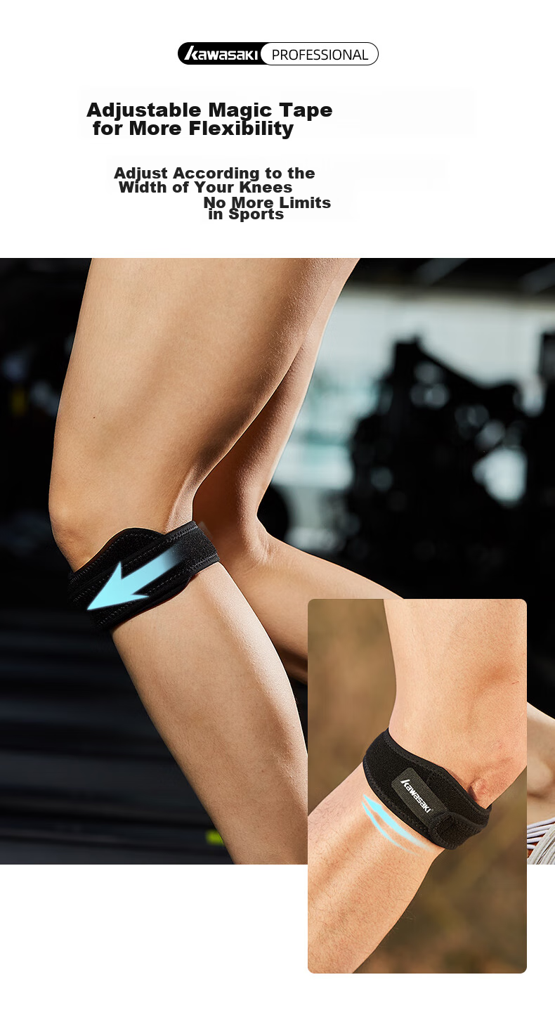 KAWASAKI KF-3403 Patellar Strap, Single Pack, Sports Protective Gear for Badminton, Basketball, And Running 4